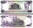 *50 000 Córdobas Nikaragua 1985, pretlač P148 UNC *50 000 Córdobas Nikaragua 1985, pretlač P148 UNC