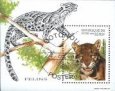 Známky Benin 1996 Divoké mačky, razítkovaný hárček Známky Benin 1996 Divoké mačky, razítkovaný hárček