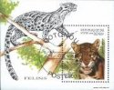 Známky Benin 1996 Divoké mačky, razítkovaný hárček