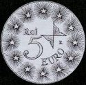 *5 Euro Taliansko 2004 RAI TV, striebro
