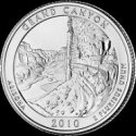 *25 Centov USA 2010P Grand Canyon America the Beautiful Quarter
