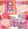 *20 botswanských pula Botswana 2009-19, P31 UNC *20 botswanských pula Botswana 2009-19, P31 UNC
