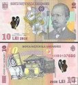 *10 Lei Rumunsko 2008-23, polymer P119 UNC