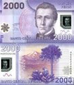 *2000 Pesos Chile 2009-16, polymer P162 UNC