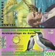 *5000 New Sucres Galapágy 12.2.2009, polymer UNC *5000 New Sucres Galapágy 12.2.2009, polymer UNC