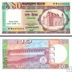 *10 Taka Bangladéš 1996, P32 UNC