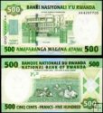 *500 Francs Rwanda 2004, P30a UNC