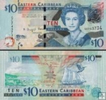*10 Dolárov Východný Karibik 2015, P52b UNC