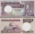 *500 angolských escudos Angola 1973, P107 UNC *500 angolských escudos Angola 1973, P107 UNC