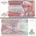 *1 000 000 Zaires Zair 1992, P44a UNC