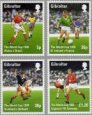 Známky Gibraltar 1998 MS vo futbale 98 MNH souvenir pack Známky Gibraltar 1998 MS vo futbale 98 MNH souvenir pack