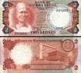 *2 Leones Sierra Leone 1980-85, P6 UNC *2 Leones Sierra Leone 1980-85, P6 UNC