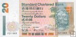 *20 hongkongských dolárov HongKong 1993-2002 P285 UNC