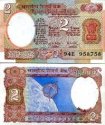 *2 Rupie India 1976, P79 AU/UNC