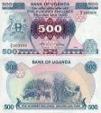 *500 šilingov Uganda 1986, P25 UNC