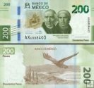 *200 Pesos Mexiko 2019-23, P131A pamätná UNC
