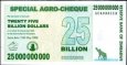 *25 miliárd Dolárov Zimbabwe 2008, P62 UNC *25 miliárd Dolárov Zimbabwe 2008, P62 UNC