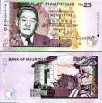 *25 Rupií Maurícius 1999-2009, P49 UNC *25 Rupií Maurícius 1999-2009, P49 UNC
