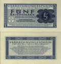 *5 Reichsmark Nemecko 1944, Wehrmacht, DWM-09 AU *5 Reichsmark Nemecko 1944, Wehrmacht, DWM-09 AU