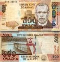 *500 Kwacha Malawi 2012, P61a UNC