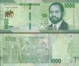 *1000 Meticias Mozambik 2024, polymer P160a UNC *1000 Meticias Mozambik 2024, polymer P160a UNC