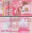 *100 Rupií Seychely 2013 P47 UNC, Central Bank Anniversary
