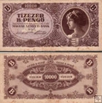 *10 000 B.-Pengő Maďarsko 1946, P132 UNC