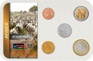 Sada 5 ks mincí Južný Sudán 10 Piaster - 2 Pounds 2015 blister