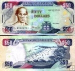 *50 Dolárov Jamajka 2007-10, P83 UNC
