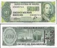 *5 centovos přetisk na 50000 pesos Bolívia 1987, P196 UNC *5 centovos přetisk na 50000 pesos Bolívia 1987, P196 UNC
