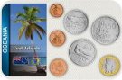 Sada 7 ks mincí Cookove ostrovy 1 Cent - 1 Dollar 2010 blister