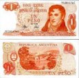 *1 Peso Argentína 1970-73, P287 UNC *1 Peso Argentína 1970-73, P287 UNC