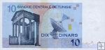 *10 Dinárov Tunisko 2005, P90 UNC