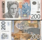 *200 Dinárov Srbsko 2013, P58b UNC