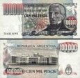*100 000 Pesos Argentína 1979-83, P308 UNC *100 000 Pesos Argentína 1979-83, P308 UNC