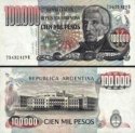 *100 000 Pesos Argentína 1979-83, P308 UNC