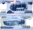 *2000 Won Severná Kórea (KĽDR) 2008 (2010), P65 UNC *2000 Won Severná Kórea (KĽDR) 2008 (2010), P65 UNC