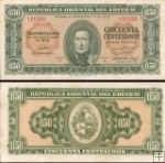 *50 centesimos Uruguay 1939, P34 UNC