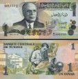 *1 Dinar Tunisko 1973, P70 UNC