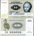 *10 Kronen Dánsko 1972-78 P48 UNC