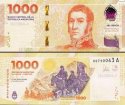 *1000 Pesos Argentína 2023, P367A UNC