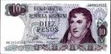*10 Pesos Argentína 1976, P300 UNC