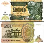 *200 Noveaux Zaires Zair 1994, P61 UNC