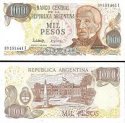 *1000 Pesos Argentína 1976-82 P304 UNC