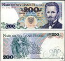 *200 Zlotych Poľsko 1988, P144c UNC
