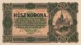 *20 maďarských korún Maďarsko 1920 P61 XF *20 maďarských korún Maďarsko 1920 P61 XF