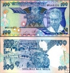*100 Šilingov Tanzánia 1986, P14 UNC