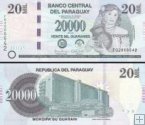 *20 000 Guaranies Paraguaj 2015-2024, P238 UNC