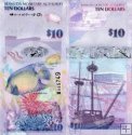 *10 dolárov Bermudy 2009 P59 UNC