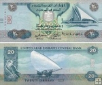*20 Dirhamov Spojené arabské emiráty 2009-16, P28 UNC